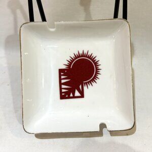 VTG MCM Empire Line Porcelain Ashtray Imported by Harold Schoenberger LA CA